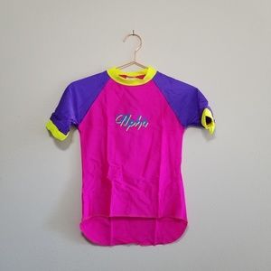 Alpha girls swim top size 10 (b)